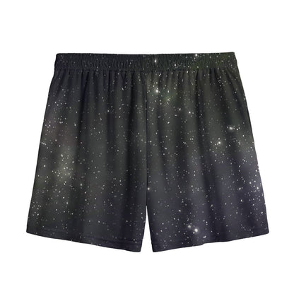 Dark Universe Galaxy Outer Space Print Mesh Shorts