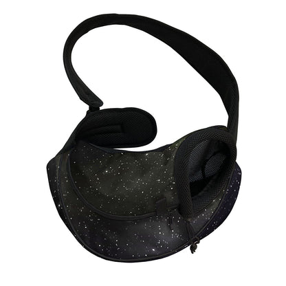 Dark Universe Galaxy Outer Space Print Pet Sling Carrier