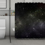 Dark Universe Galaxy Outer Space Print Polyester Shower Curtain