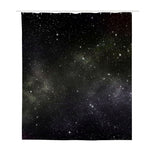 Dark Universe Galaxy Outer Space Print Polyester Shower Curtain