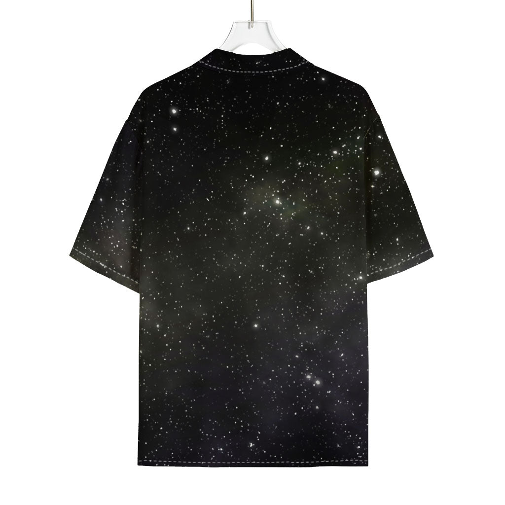 Dark Universe Galaxy Outer Space Print Rayon Hawaiian Shirt