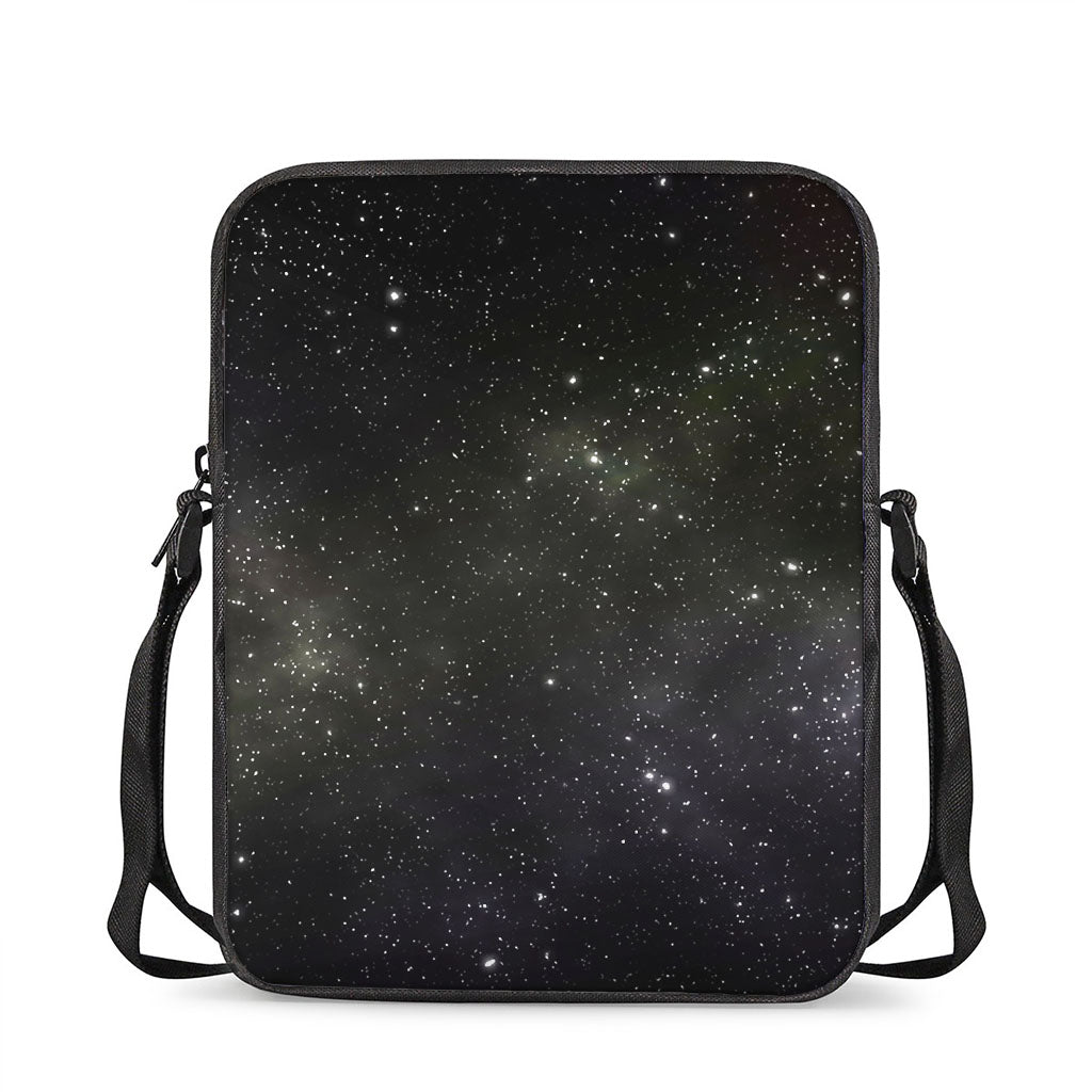 Dark Universe Galaxy Outer Space Print Rectangular Crossbody Bag