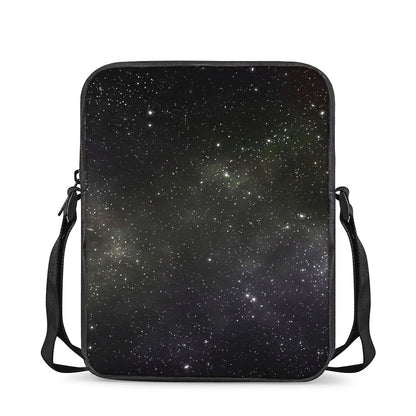 Dark Universe Galaxy Outer Space Print Rectangular Crossbody Bag