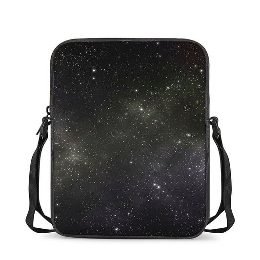 Dark Universe Galaxy Outer Space Print Rectangular Crossbody Bag