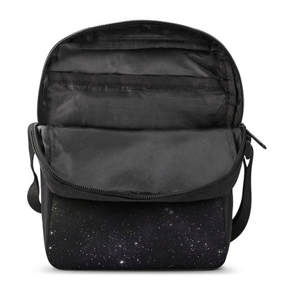 Dark Universe Galaxy Outer Space Print Rectangular Crossbody Bag