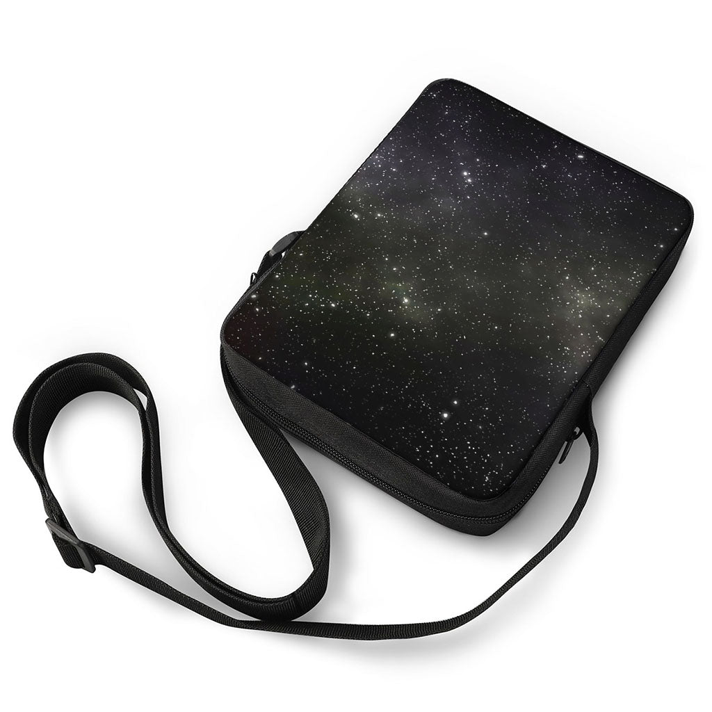 Dark Universe Galaxy Outer Space Print Rectangular Crossbody Bag