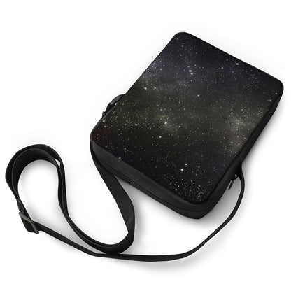 Dark Universe Galaxy Outer Space Print Rectangular Crossbody Bag