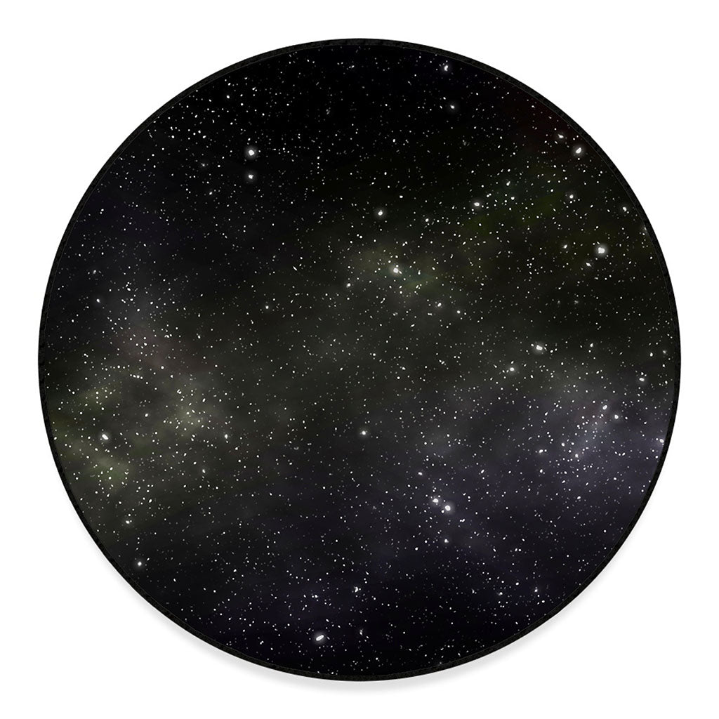 Dark Universe Galaxy Outer Space Print Round Floor Mat