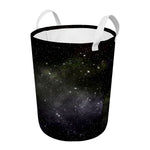 Dark Universe Galaxy Outer Space Print Round Laundry Basket