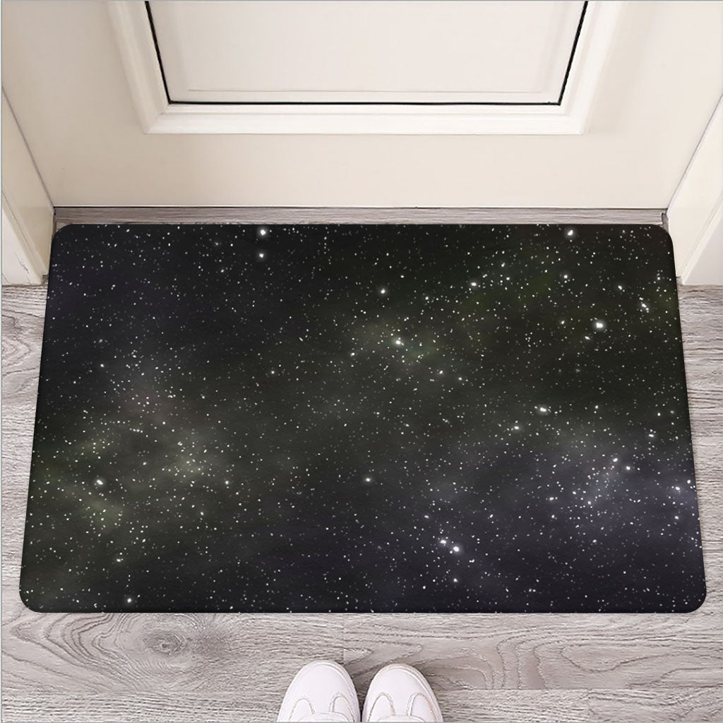 Dark Universe Galaxy Outer Space Print Rubber Doormat