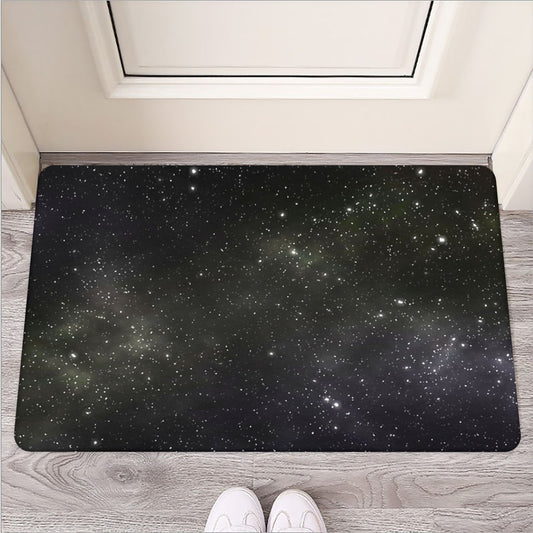 Dark Universe Galaxy Outer Space Print Rubber Doormat