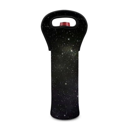Dark Universe Galaxy Outer Space Print Single Neoprene Wine Tote