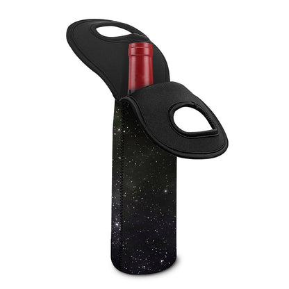 Dark Universe Galaxy Outer Space Print Single Neoprene Wine Tote