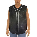 Dark Universe Galaxy Outer Space Print Sleeveless Baseball Jersey