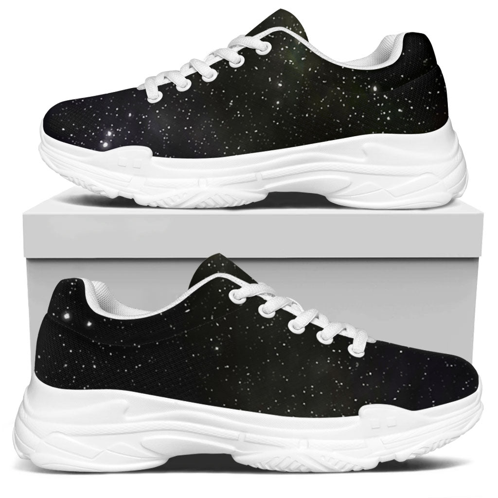 Dark Universe Galaxy Outer Space Print White Chunky Shoes