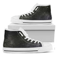 Dark Universe Galaxy Outer Space Print White High Top Sneakers