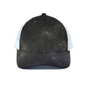 Dark Universe Galaxy Outer Space Print White Mesh Trucker Hat