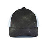 Dark Universe Galaxy Outer Space Print White Mesh Trucker Cap