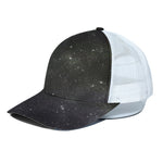 Dark Universe Galaxy Outer Space Print White Mesh Trucker Cap