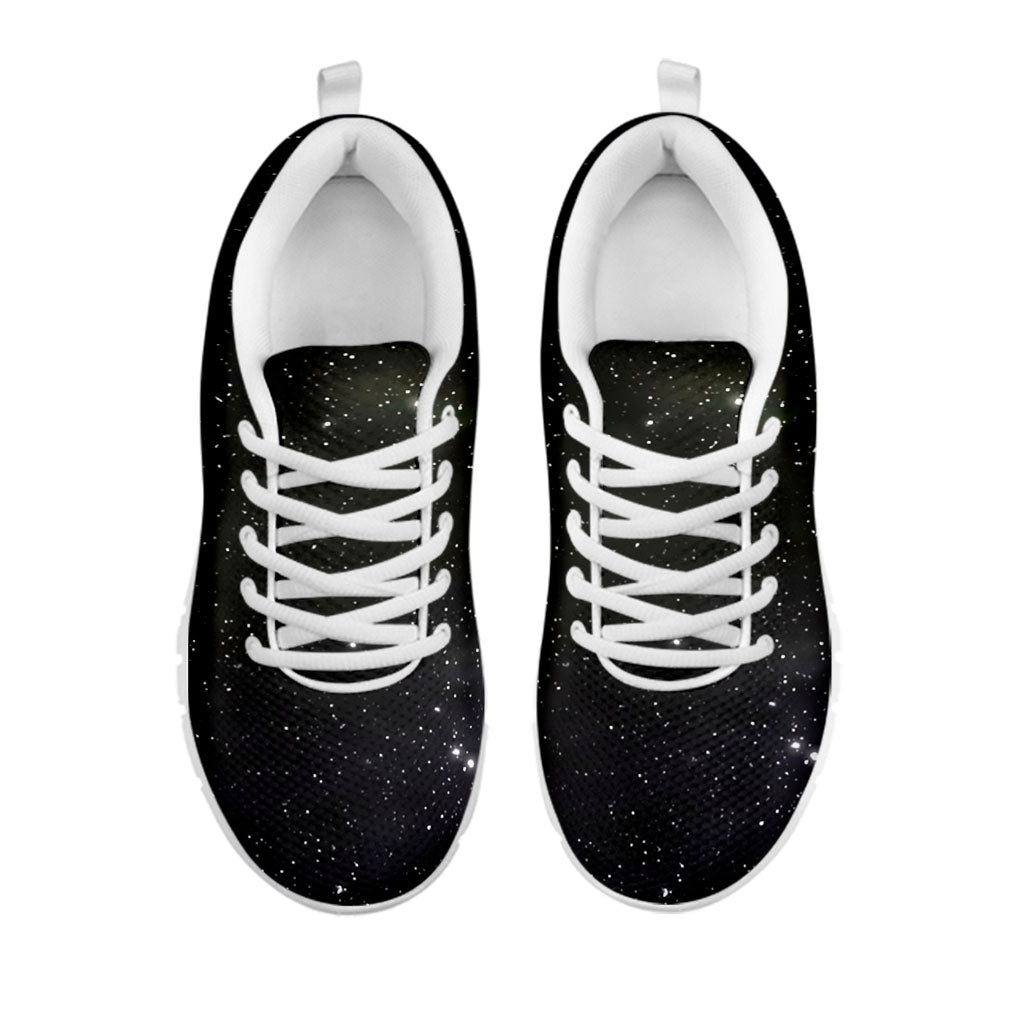 Dark Universe Galaxy Outer Space Print White Running Shoes