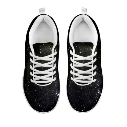 Dark Universe Galaxy Outer Space Print White Running Shoes