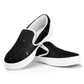 Dark Universe Galaxy Outer Space Print White Slip On Sneakers