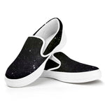 Dark Universe Galaxy Outer Space Print White Slip On Sneakers