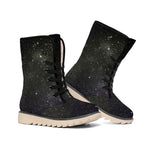 Dark Universe Galaxy Outer Space Print Winter Boots