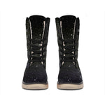 Dark Universe Galaxy Outer Space Print Winter Boots