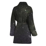 Dark Universe Galaxy Outer Space Print Women's Bathrobe