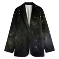Dark Universe Galaxy Outer Space Print Women's Cotton Blazer