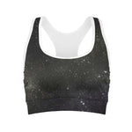 Dark Universe Galaxy Outer Space Print Women's Sports Bra