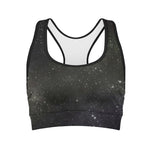 Dark Universe Galaxy Outer Space Print Women's Sports Bra