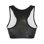 Dark Universe Galaxy Outer Space Print Women's Sports Bra