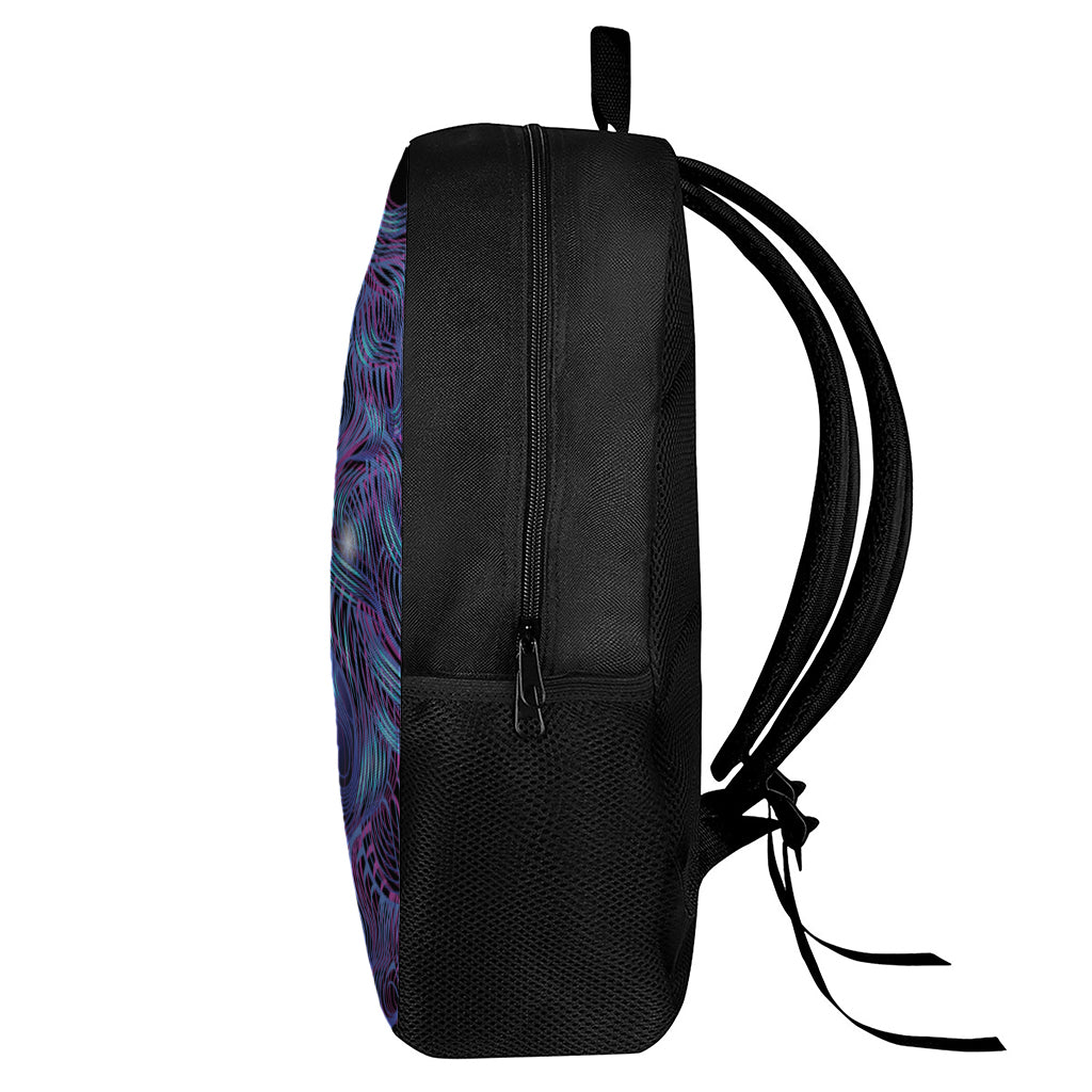 Dark Virgo Zodiac Sign Print 17 Inch Backpack