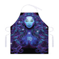 Dark Virgo Zodiac Sign Print Adjustable Apron