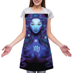 Dark Virgo Zodiac Sign Print Adjustable Apron
