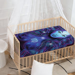 Dark Virgo Zodiac Sign Print Baby Crib Sheet