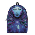 Dark Virgo Zodiac Sign Print Backpack