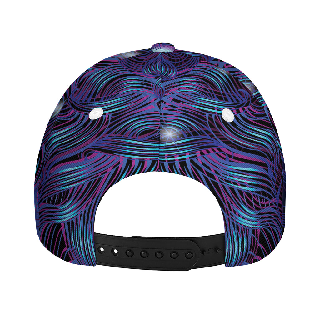 Dark Virgo Zodiac Sign Print Baseball Cap