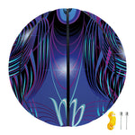 Dark Virgo Zodiac Sign Print Basketball