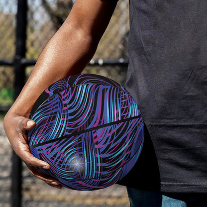 Dark Virgo Zodiac Sign Print Basketball