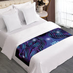Dark Virgo Zodiac Sign Print Bed Runner