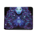 Dark Virgo Zodiac Sign Print Bifold Wallet