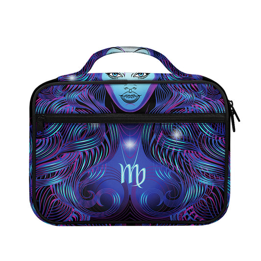 Dark Virgo Zodiac Sign Print Briefcase Bible Bag