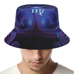 Dark Virgo Zodiac Sign Print Bucket Hat