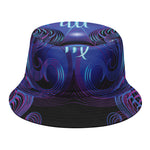 Dark Virgo Zodiac Sign Print Bucket Hat