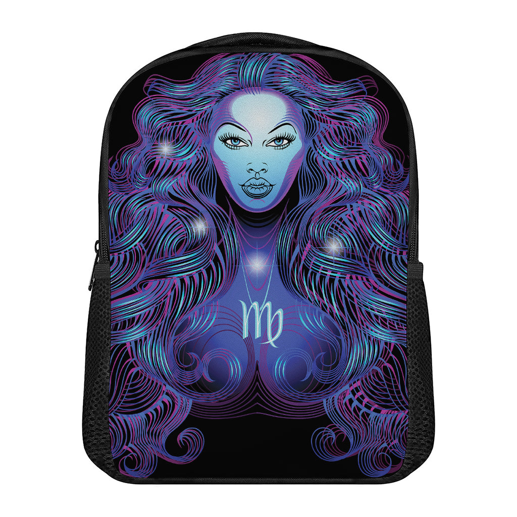 Dark Virgo Zodiac Sign Print Casual Backpack