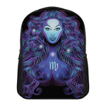 Dark Virgo Zodiac Sign Print Casual Backpack