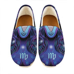 Dark Virgo Zodiac Sign Print Casual Shoes